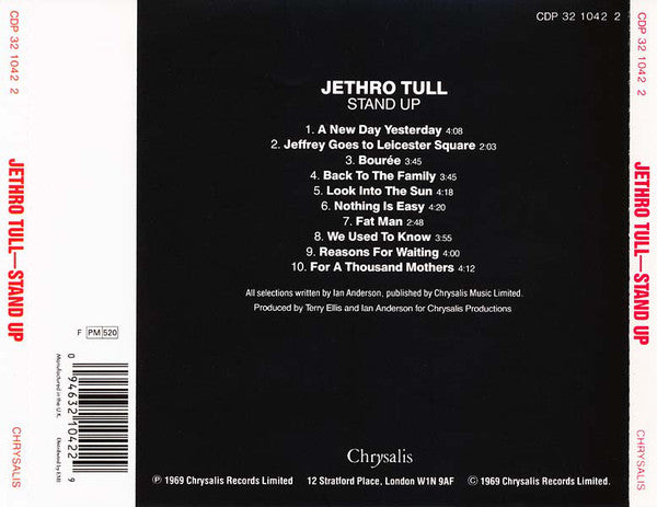 Jethro Tull : Stand Up (CD, Album, RE)