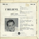 Perry Como : I Believe (7", EP)