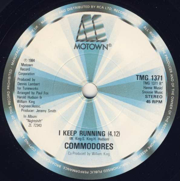 Commodores : Nightshift (7", Single)