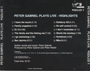 Peter Gabriel : Plays Live - Highlights (CD, Album)