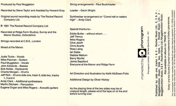 Judie Tzuke : I Am The Phoenix (Cass, Album)