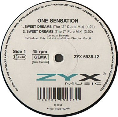 One Sensation : Sweet Dreams (12")
