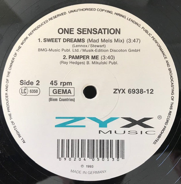 One Sensation : Sweet Dreams (12")