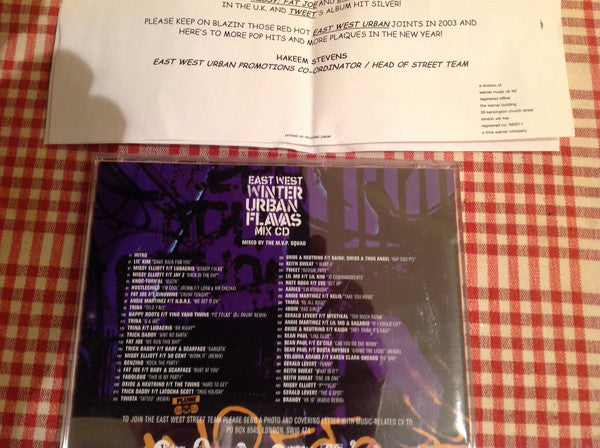 Various : East West Winter Urban Flavas Mix CD (CD, Comp, Mixed, Promo)