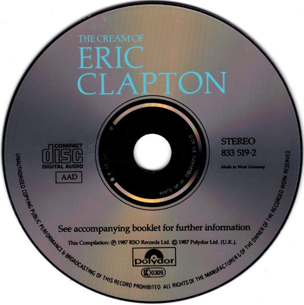 Eric Clapton : The Cream Of Eric Clapton (CD, Comp, PDO)