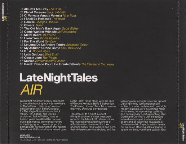 AIR : LateNightTales (CD, Mixed)