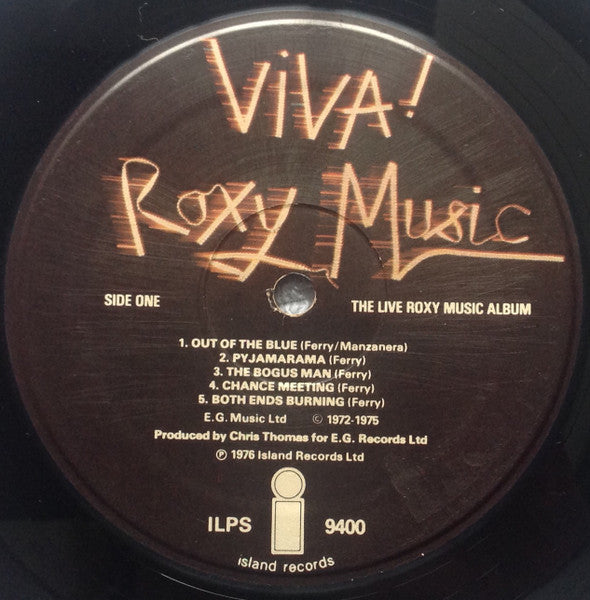 Roxy Music : Viva! Roxy Music (The Live Roxy Music Album) (LP, Album, Gat)