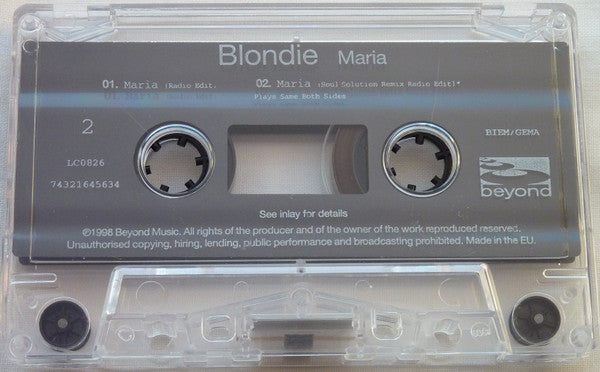 Blondie : Maria (Cass, Single, Ang)