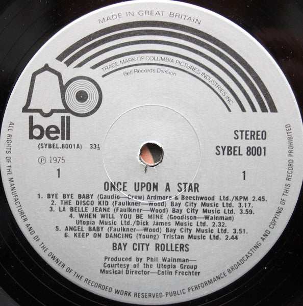 Bay City Rollers : Once Upon A Star (LP, Album)