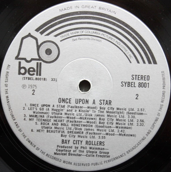 Bay City Rollers : Once Upon A Star (LP, Album)