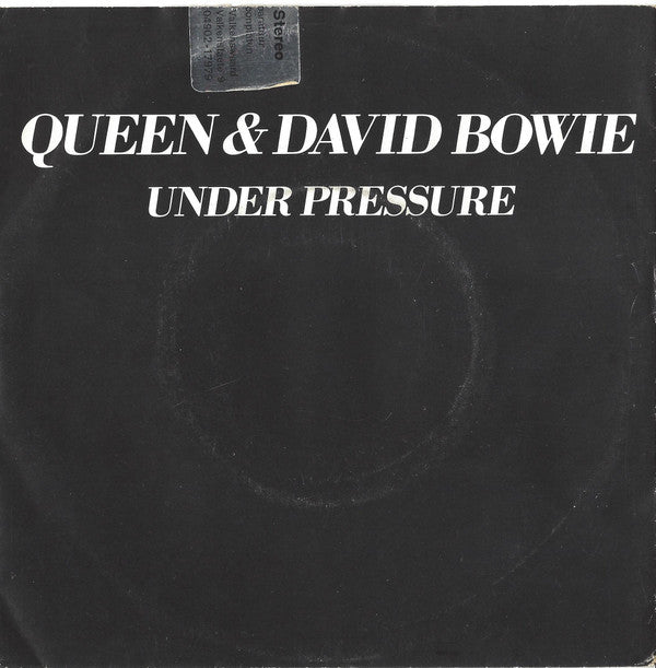 Queen & David Bowie : Under Pressure (7", Single, Bla)