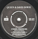 Queen & David Bowie : Under Pressure (7", Single, Bla)