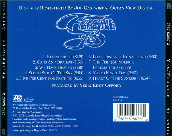 Yes : Fragile (CD, Album, RE, RM)