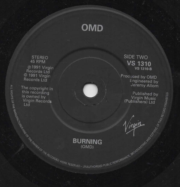 Orchestral Manoeuvres In The Dark : Sailing On The Seven Seas (7", Single, Pap)