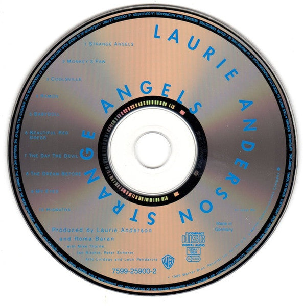 Laurie Anderson : Strange Angels (CD, Album, RE)