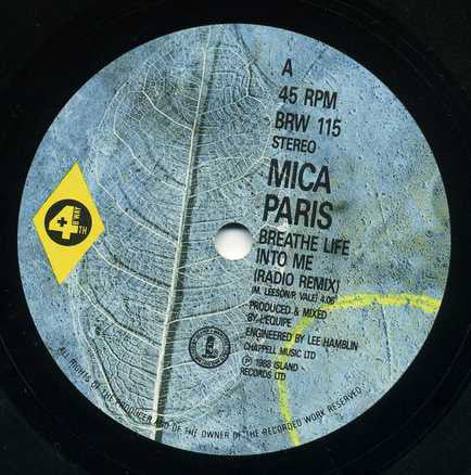 Mica Paris : Breathe Life Into Me (7", Single, Pap)