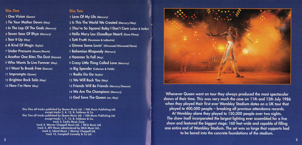 Queen : Live At Wembley '86 (2xCD, Album, RE, RM)