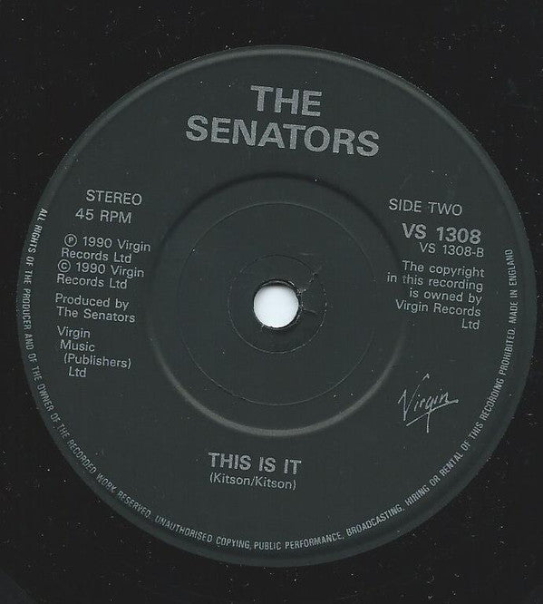 The Senators : I'm Always Sorry Now (7", Single)