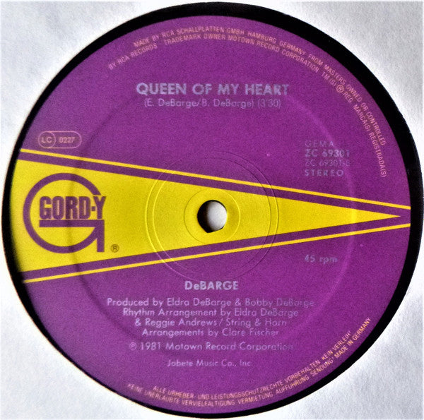 DeBarge : Rhythm Of The Night (12", Maxi)