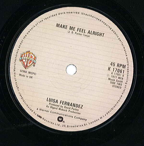 Luisa Fernandez : Lay Love On You (7")