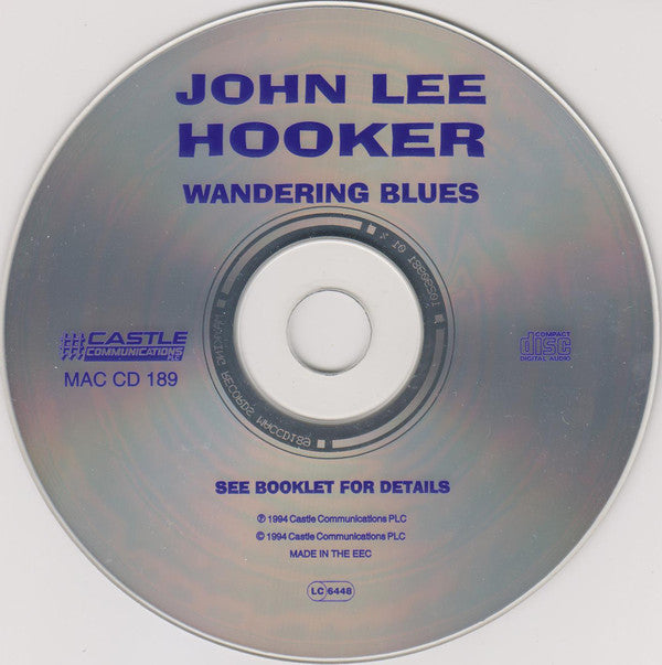 John Lee Hooker : Wandering Blues (CD, Comp, RE)