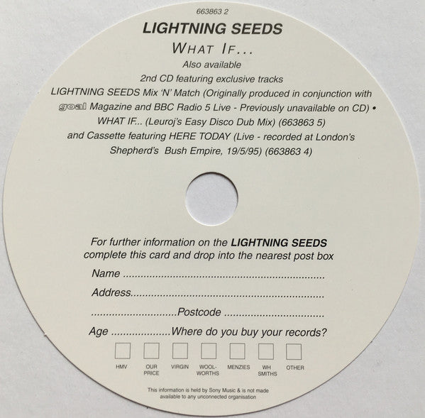 Lightning Seeds : What If... (CD, Single, Ltd, Dig)