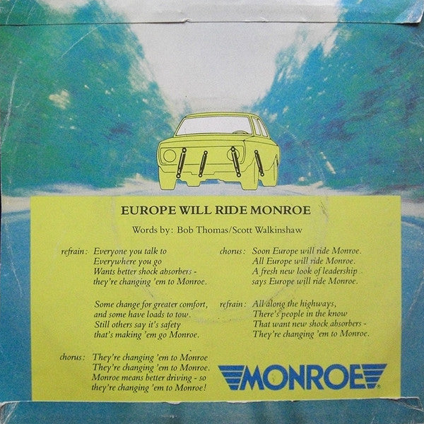 Unknown Artist : Europe Will Ride Monroe (7")