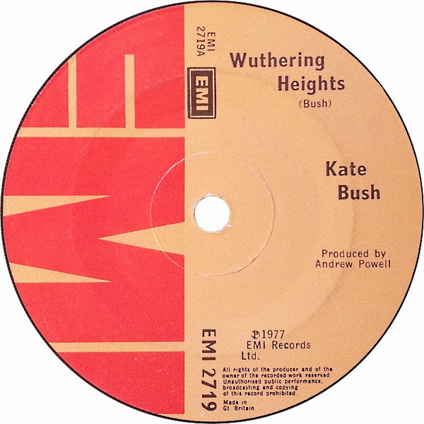 Kate Bush : Wuthering Heights (7", Single, RE, Sol)
