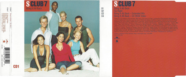 S Club 7 : Bring It All Back (CD, Single, Enh, CD1)