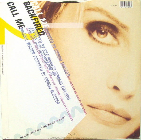 Blondie : Call Me (The Ben Liebrand Remix) (12", Single)