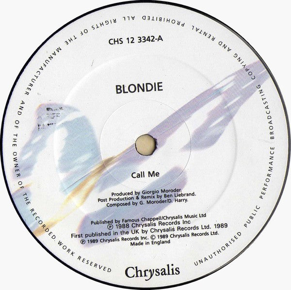 Blondie : Call Me (The Ben Liebrand Remix) (12", Single)