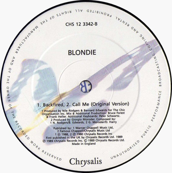 Blondie : Call Me (The Ben Liebrand Remix) (12", Single)