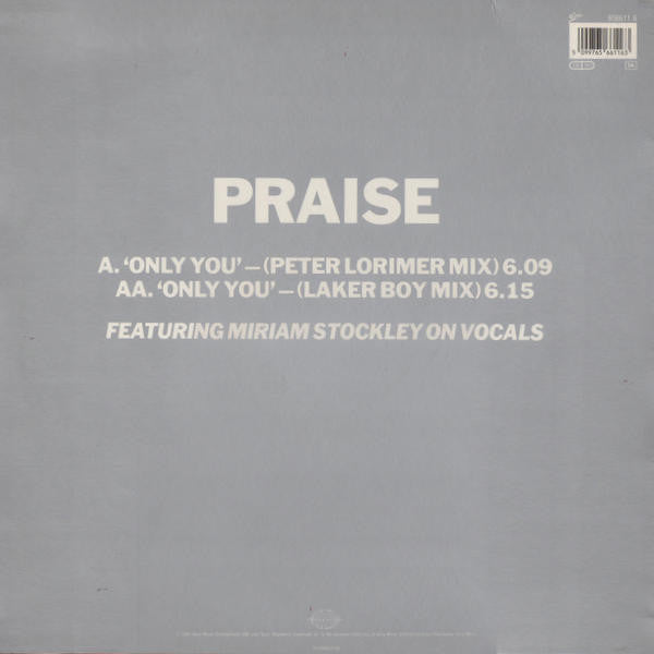 Praise : Only You (12", Single)