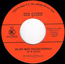 Donnie Quinn : The One And Only For Me / On My Way To California (7", Single)