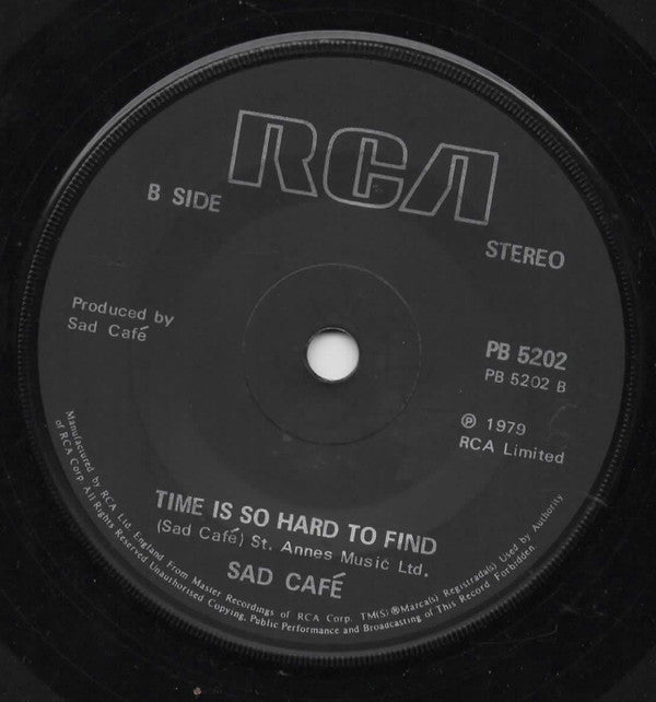 Sad Café : Strange Little Girl (7", Single, Sol)