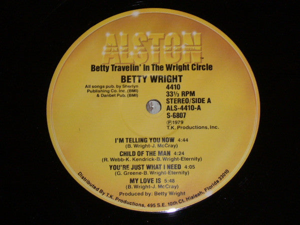 Betty Wright : Betty Travelin' In The Wright Circle (LP, Album)