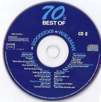 Various : 70's Best Of De Woodstock Au Walkman (2xCD, Comp)