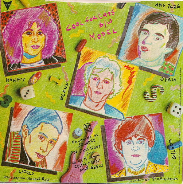 Squeeze (2) : Cool For Cats (7", Single, Sol)