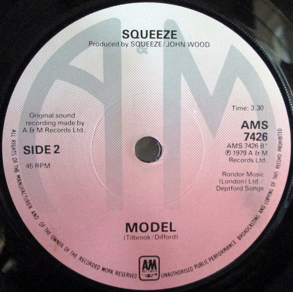 Squeeze (2) : Cool For Cats (7", Single, Sol)