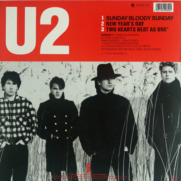 U2 : Sunday Bloody Sunday (12", Maxi, RE)