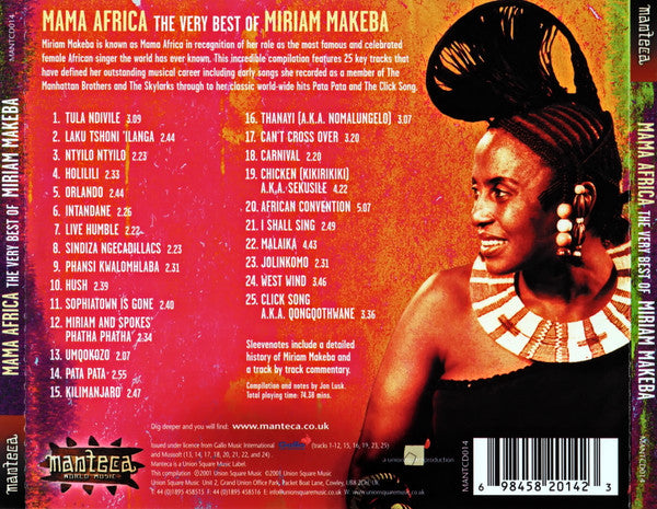 Miriam Makeba : Mama Africa: The Very Best Of Miriam Makeba (CD, Comp)