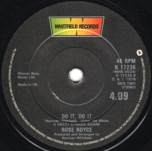 Rose Royce : Love Don't Live Here Anymore (7", Single, Sol)