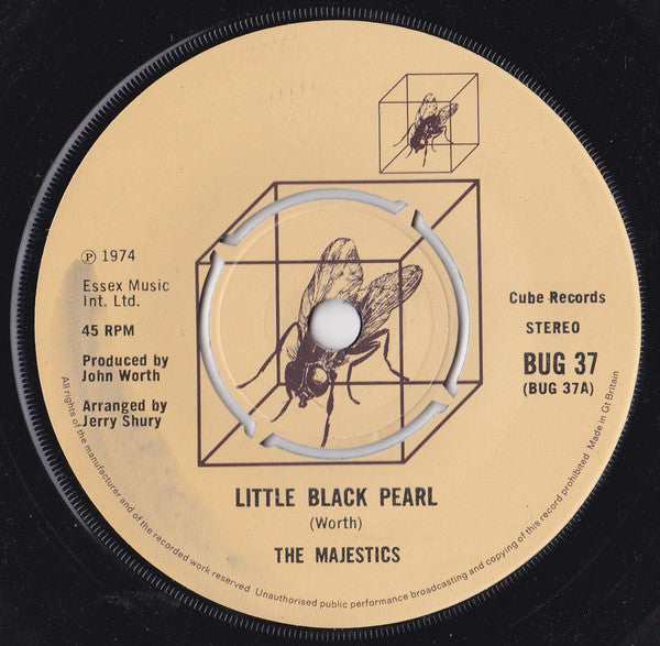 The Majestics (16) : Little Black Pearl (7", Single)