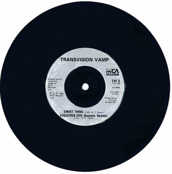 Transvision Vamp : I Want Your Love (7", Single, Sil)