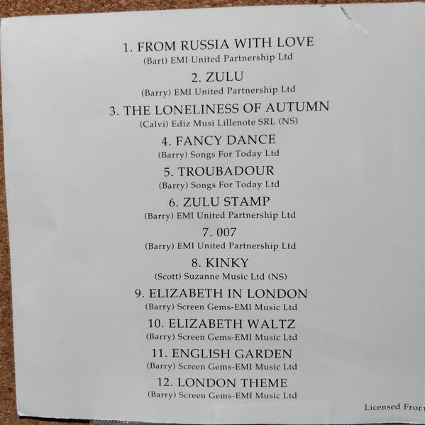 John Barry : Zulu & Other Great Film Themes Of John Barry (CD, Comp, Dis)