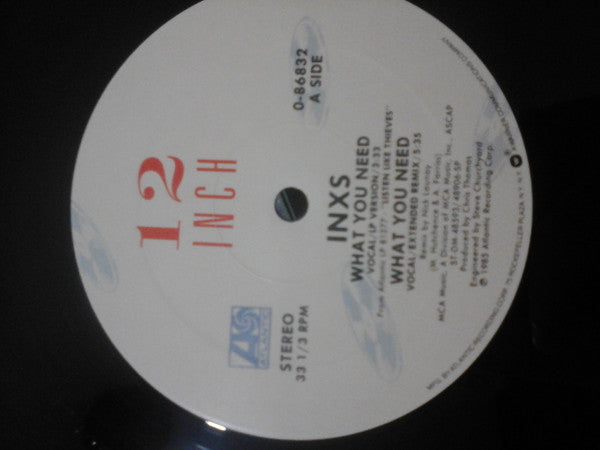 INXS : What You Need (12", RE)