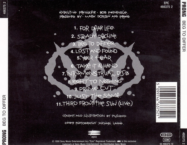 Prong : Beg To Differ (CD, Album, RP)