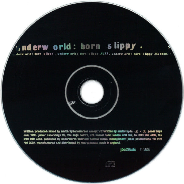 Underworld : Born Slippy (CD, Single, P/Mixed)