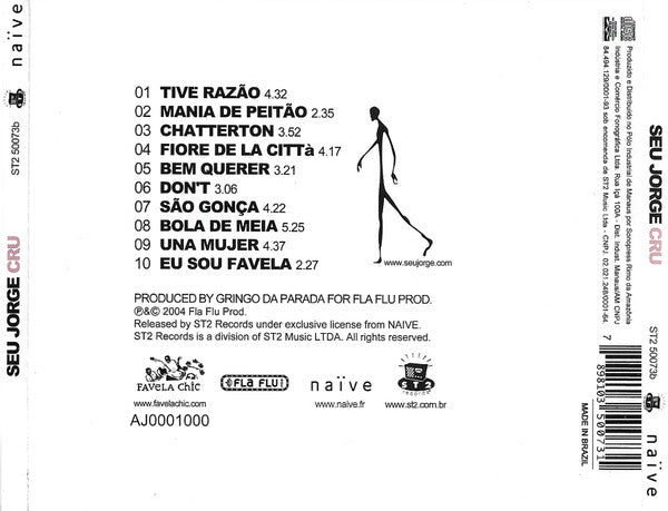 Seu Jorge : Cru (CD, Album, RP, AJ)