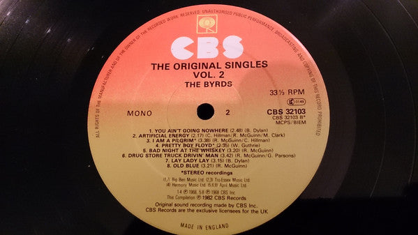 The Byrds : The Original Singles 1967-1969, Vol. 2 (LP, Comp, Mono)